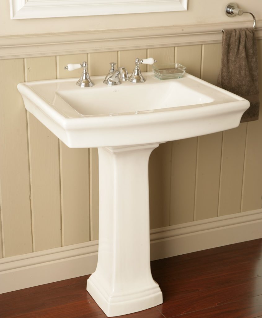 JULIAN Pedestal Lavatory, 27″Available in Balsa Finish only ICERA